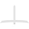 Ekena Millwork Bellingham Architectural Grade PVC Gable Bracket, 96"W x 60"H x 4"D x 6"F, 15/12 Pitch GBP096X60X0406BEL00 - alternate 4